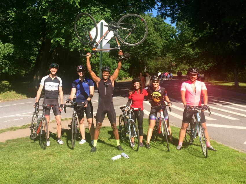 happy ending back to NYC after 100 miles day ride in rockaways and southeastern long island - june 2017