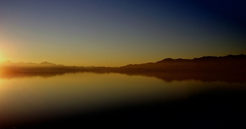 bariloche - sunset view from hostel penthouse 1004 (2007)