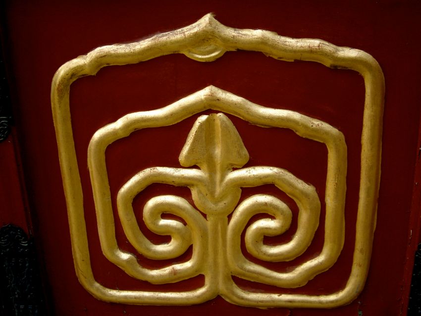 beijing - door detail in forbidden city