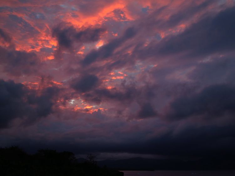 peninsula samana - sunset view from restaurant el cabito