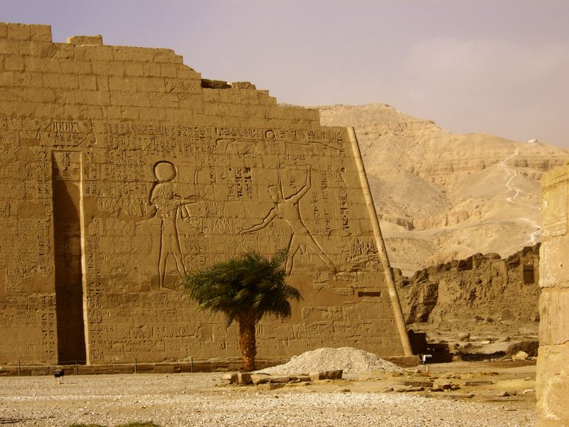 luxor west bank - habu temple