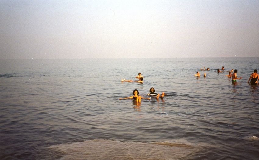 floating in the dead sea