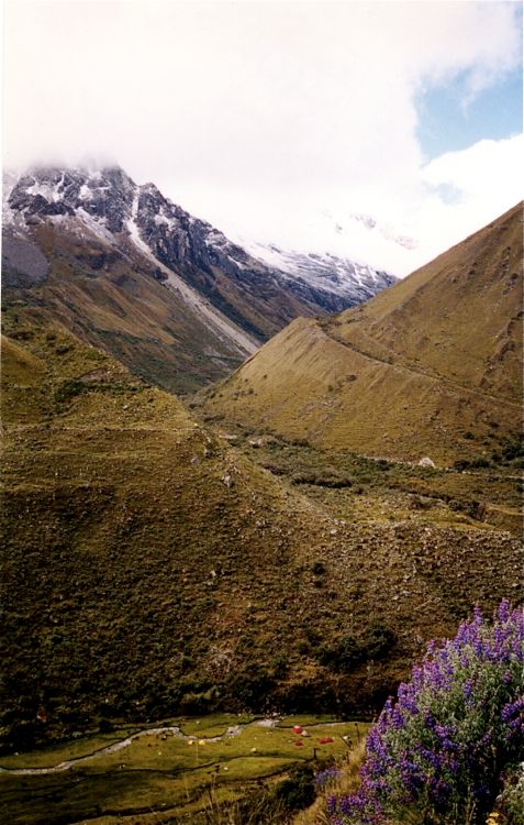 on the way up to pisco base camp