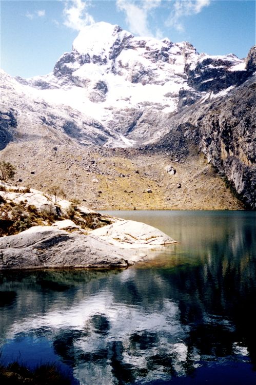 lagoon near huaraz