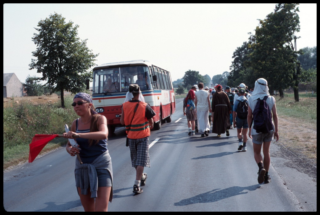 pilgrims on the way to czestochowa