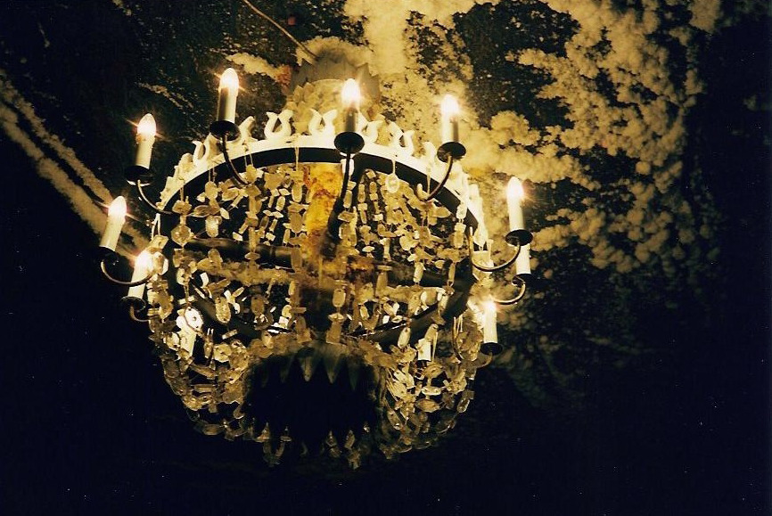 saltmines - chandellier made of salt