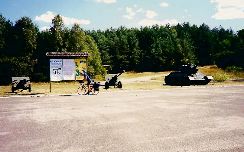 abandoned tanks in countryside