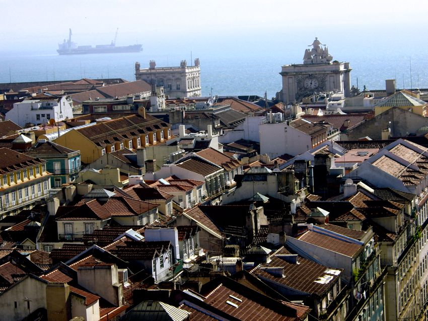 lisbon - view over baixa