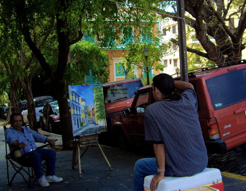 san juan - street scnece in the old town