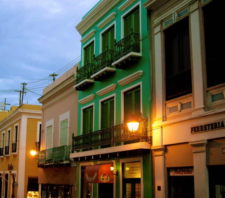 san juan - evening in the old town