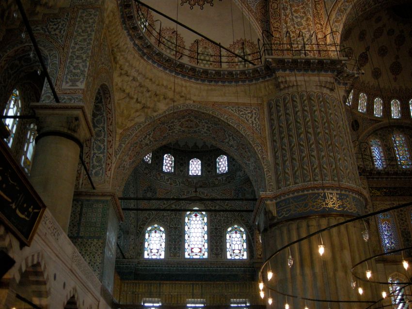 istanbul - interior of blue mosque